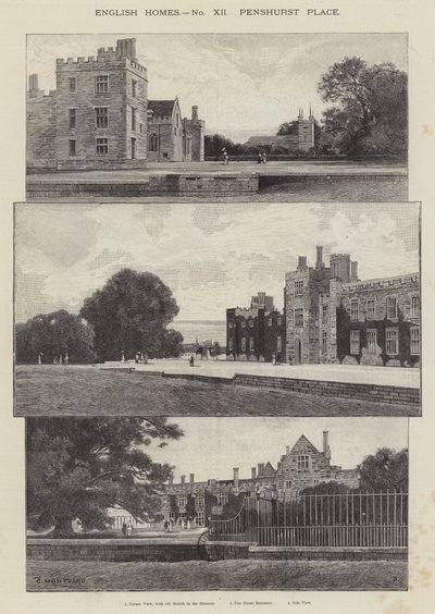 Penshurst Place by Charles Auguste Loye